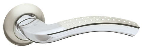 Ручка круг Фуаро R.AR54.LOUNGE (LOUNGE AR) 130mm SN/CP-3, цвет никель матовый/хром (гарантия - 12 месяцев)
