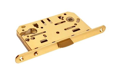 Замок под цилиндр бесшумный Адденбау KEY 418, цвет золото (гарантия - 12 месяцев)
