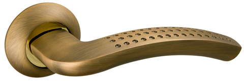 Ручка круг Фуаро R.AR54.LOUNGE (LOUNGE AR) 130mm AB/GP-7, цвет бронза/золото (гарантия - 12 месяцев)