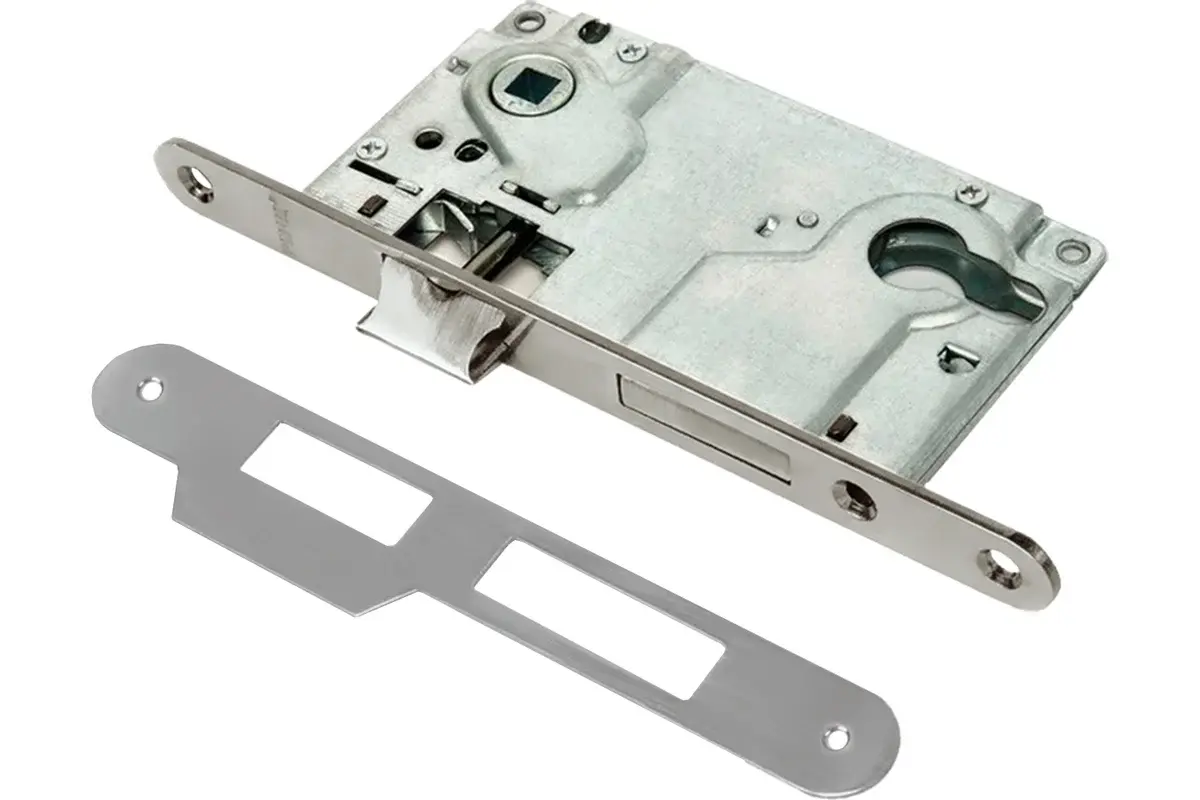 Замок под цилиндр Ренц INBB 8550-2/1 SN, цвет никель матовый (гарантия - 12 месяцев)