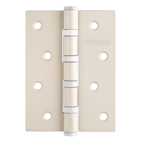 Петля врезная Фуаро IN4400U WH (4BB 100x75x2,5), цвет белый (гарантия - 2 года)