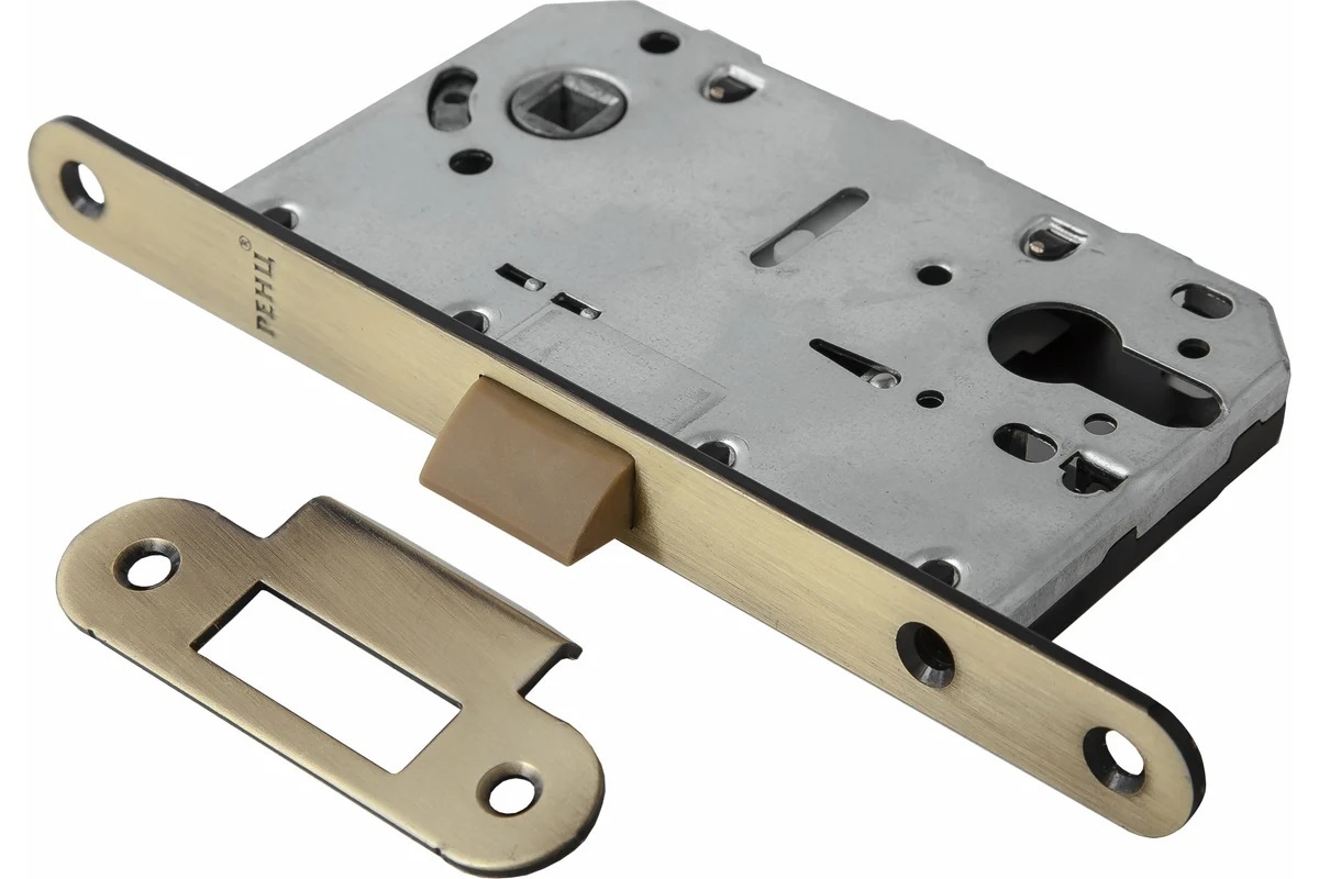 Замок под цилиндр Ренц INLB 85 PL AB, цвет бронза античная (гарантия - 12 месяцев)