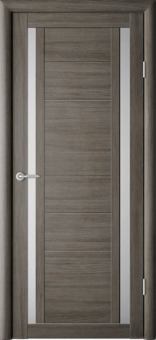 Дверь межкомнатная Альберо (Фрегат) Мегаполис Рига, цвет серый кедр, экошпон, стекло мателюкс #2