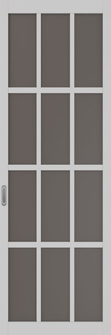 Перегородка межкомнатная Оптима Порте 104b.2222, цвет пепельный, экошпон, стекло бронза (за 1 кв.м)
