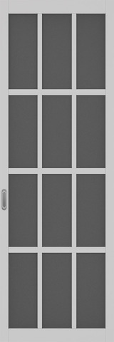 Перегородка межкомнатная Оптима Порте 104b.2222, цвет пепельный, экошпон, стекло графит (за 1 кв.м)