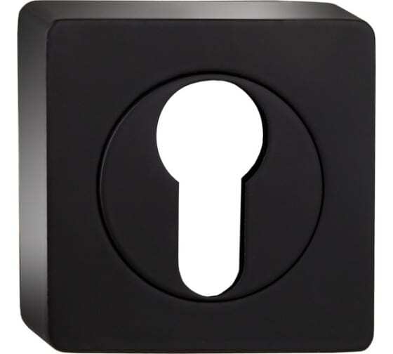 Накладка квадрат на цилиндр Пуэрто B2B ET AL 02 Black, цвет черный