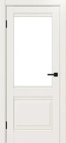 Дверь межкомнатная ХЬЮГОДОРС Генри 02Ux210, цвет слоновая кость, экошпон, стекло белое (гарантия - 5 лет)