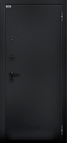 Теплая дверь входная Берлога Ультра Вояж зеркало, 2 замка, 1,7 мм металл, (черный букле+шоколад дуб филадельфия) #2