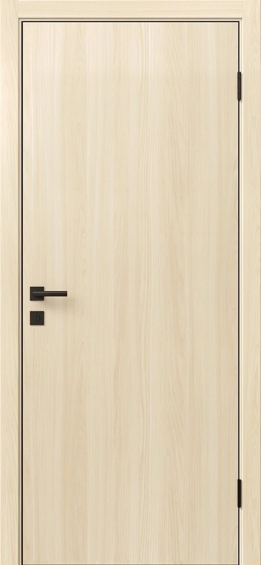 Дверь межкомнатная Дверона Вуд Флэт (кромка АБС с 4х сторон), цвет ясень аляска, CPL, глухая