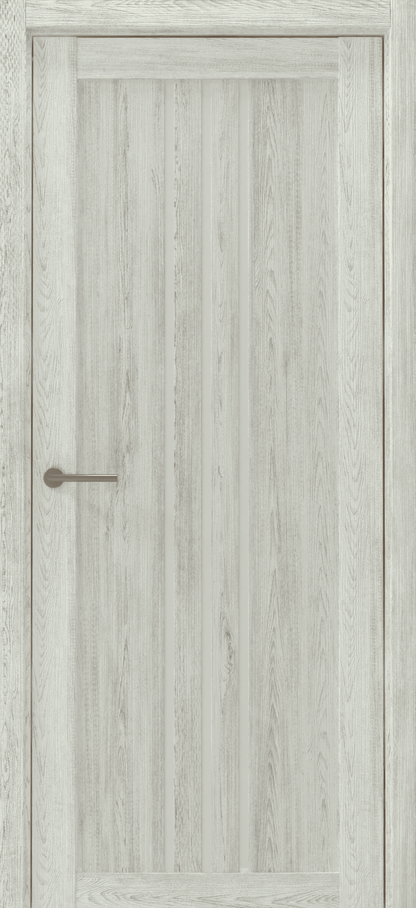 Дверь межкомнатная Альберо (Фрегат) Мегаполис Франкфурт, цвет нордик дуб, экошпон, стекло мателюкс