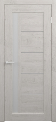 Дверь межкомнатная Альберо (Фрегат) Альянс Мехико, цвет снежный дуб, CPL, стекло мателюкс