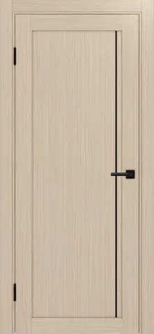 Дверь межкомнатная ХЬЮГОДОРС Дуглас 65x110пп молдинг черный, цвет благородный дуб, экошпон, глухая (гарантия - 5 лет)