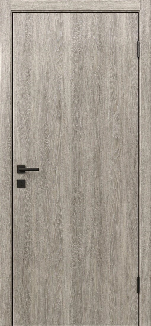 Дверь межкомнатная Дверона Вуд Флэт (кромка АБС с 4х сторон), цвет пепельный дуб, CPL, глухая