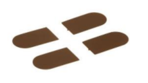 Накладка на потайную петлю AGB Eclipse 3.0, цвет бронза красная (гарантия - 5 лет)