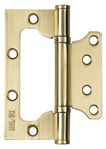 Петля накладная универсальная Буссаре B020-U 100X75X2.5-2BB-1SG, цвет золото матовое (гарантия - 1 месяц)