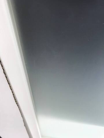 Товар с дефектом (ПОЛОТНО) - Дверь межкомнатная белая ВестСтайл Sensation SE16 ДО, цвет белый лен, экошпон, стекло матовое. Размер 700*2000. (Данный товар возврату и обмену не подлежит) #4