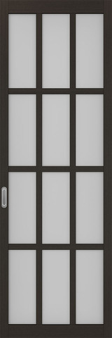 Перегородка межкомнатная Оптима Порте 104b.2222, цвет венге, экошпон, стекло мателюкс (за 1 кв.м)
