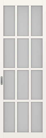 Перегородка межкомнатная Оптима Порте 104b.2222, цвет бежевый, экошпон, стекло мателюкс (за 1 кв.м)