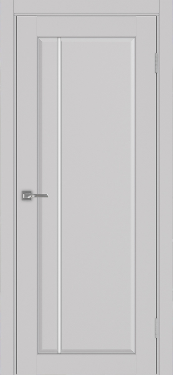 Дверь межкомнатная Оптима Порте Сицилия 711.12, цвет пепельный, экошпон, стекло мателюкс