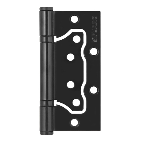 Петля универсальная без врезки Фуаро IN4500W BL (500-2BB 100x2,5), цвет черный матовый (гарантия - 2 года)
