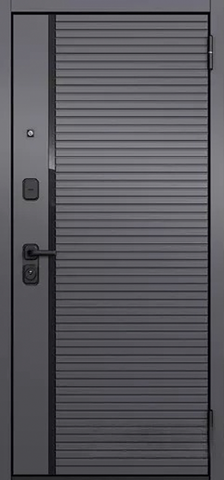 Теплая дверь входная Мастино (Бульдорс) Траст Эко ПП Si-5/9ED-0, 2 замка, 1,4 мм металл, (велюто оскуро+белый софт) #2