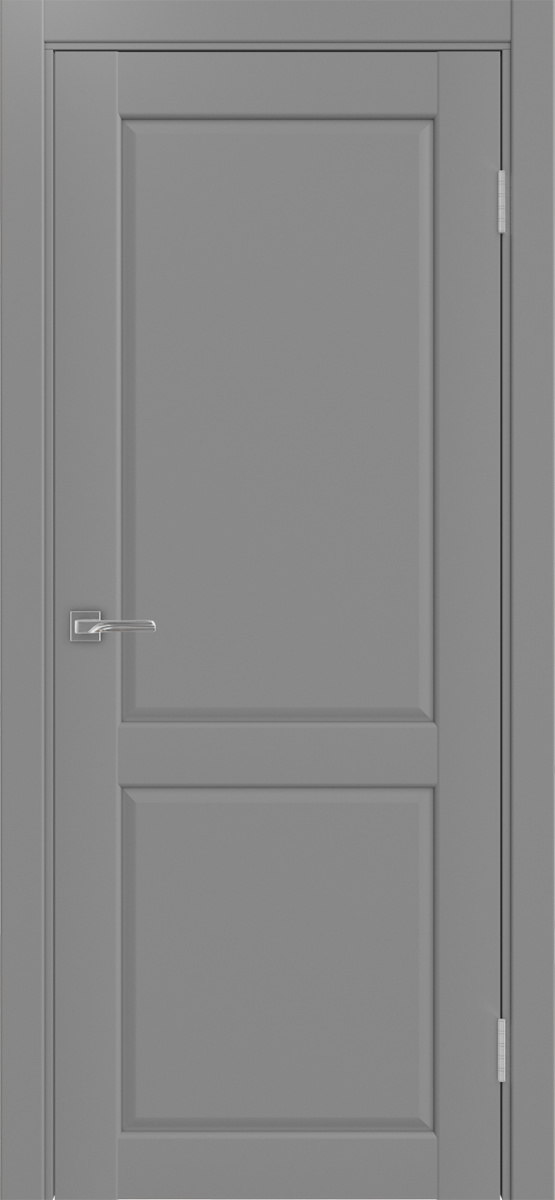 Дверь межкомнатная Оптима Порте Сицилия 702.11, цвет серый, экошпон, глухая