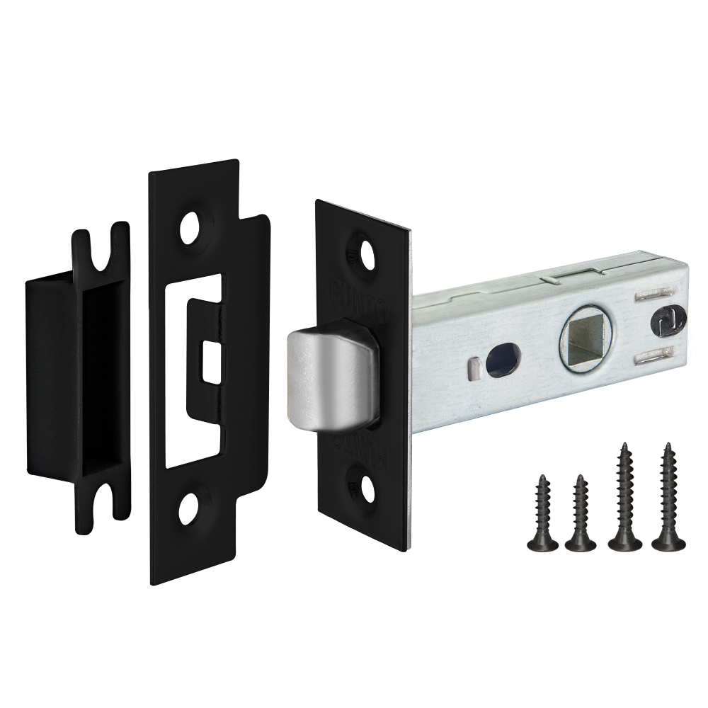 Защелка Пунто METL45-8 ( L45-8) BL, цвет черный (гарантия - 12 месяцев)