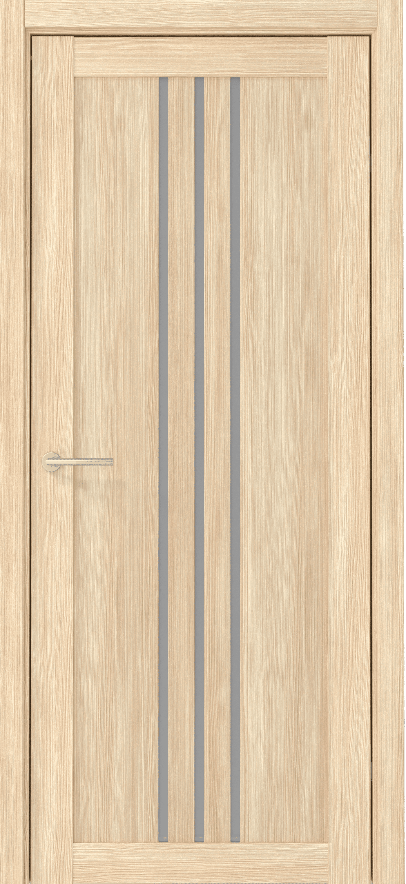 Дверь межкомнатная Альберо (Фрегат) Мегаполис Франкфурт, цвет мокко лиственница, экошпон, стекло мателюкс