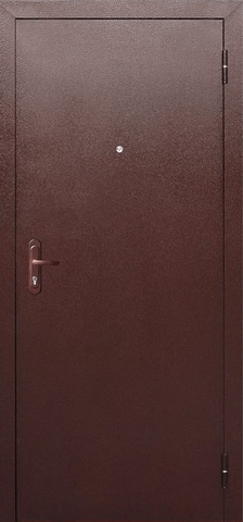 Дверь входная Прораб 4,5 см, 1 замок, 1 мм металл, (медь антик+рустикальный дуб) #2