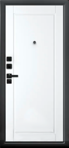 Сейф-дверь входная Аргус Люкс ДА-64 Блэк Стайл Асти, 2 замка, 2 мм металл, (графит букле+арктик эмалит) #3