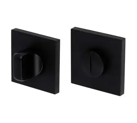 Завертка квадрат Адденбау WC SQ-003 BLACK, цвет черный к ручкам LEDO SQ-522 BLACK (гарантия - 12 месяцев)