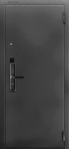 Теплая дверь входная Аргус Смарт Скиф (электронный замок), 2 замка, 2 мм металл, (серебро антик+крем дуб филадельфия) #2