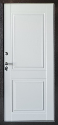 Термодверь входная Бункер Термо Лайт Д-44 ФЛ-677, 1 замок, 1,2 мм металл, (медь антик+белое дерево) #3