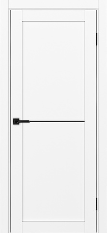 Дверь межкомнатная Оптима Порте Турин 502.11 АПП молдинг SB, цвет белый снежный, экошпон, глухая