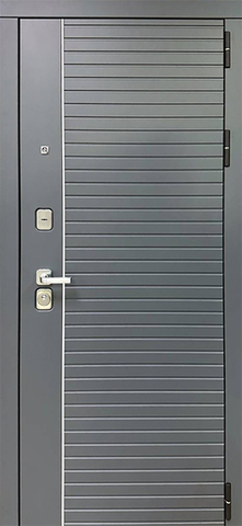 Теплая дверь входная Бункер М-755 СБ-107, 2 замка, 1,2 мм металл, (веллуто оскуро+белый софт) #2