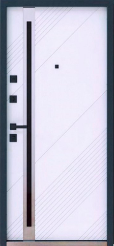 Дверь входная Страж 3К Айра, 2 замка, 1,2 мм металл, (веллют 486+бьянка) #3