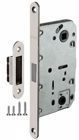 Замок сантехнический магнитный Фуаро MAGNM96WC-50 (M96WC-50) SN, цвет никель матовый (гарантия - 12 месяцев)