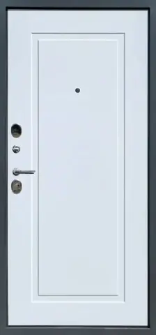 Теплая дверь входная FLY DOORS Аркан С6, 2 замка, 1,2 мм металл, (графит букле+велюто бианко) #3
