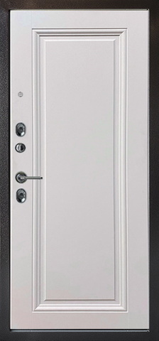 Теплая дверь входная Бункер Севезо СБ-107, 2 замка, 1,2 мм металл, (блэк секвойя/орех альберо натурале+белый софт) #3