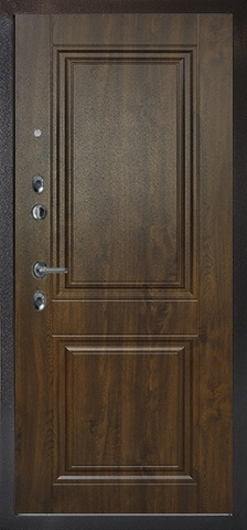 Теплая дверь входная Бункер Севезо ФЛ-677, 2 замка, 1,2 мм металл, (блэк секвойя/орех альберо натурале+нусбаум винорит) #3