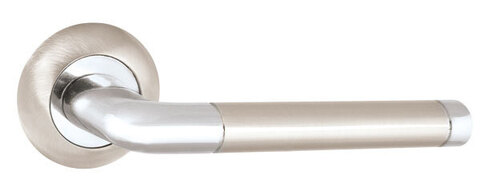 Ручка круг Пунто R.TL54.REX (REX TL) 140mm SN/CP-3, цвет никель матовый/хром (гарантия - 12 месяцев)