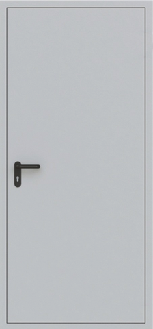 Дверь входная Страж ДМП-01-ЕIS-60 противопожарная, 1 замок, 1,5 мм металл, (серый антик+серый антик) #3