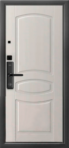 Теплая дверь входная Аргус Смарт Монако (электронный замок), 2 замка, 2 мм металл, (серебро антик+белый ясень) #3