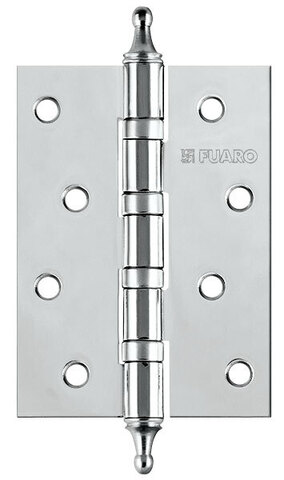 Петля врезная универсальная с колпачком Фуаро IN4400UA-BL CP (4BB/A/BL 100x75x2,5) блистер, цвет хром (гарантия - 2 года)