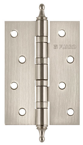 Петля врезная универсальная с колпачком Фуаро IN4400UA-BL SN (4BB/A/BL 100x75x2,5) блистер, цвет никель матовый (гарантия - 2 года)